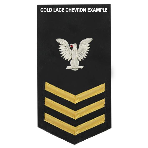 Navy E6 MALE Rating Badge: Utilitiesman - blue