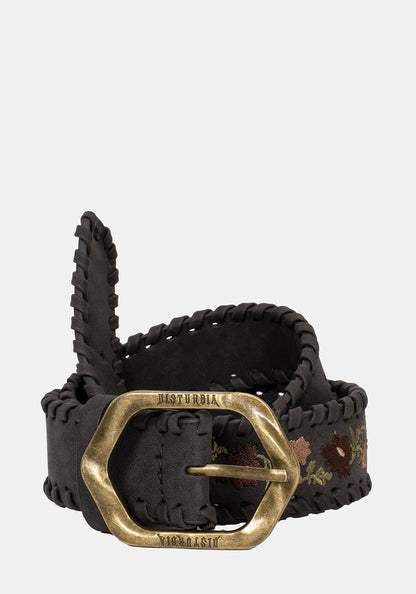 Nettle Whipstitch Floral Embroidered Belt