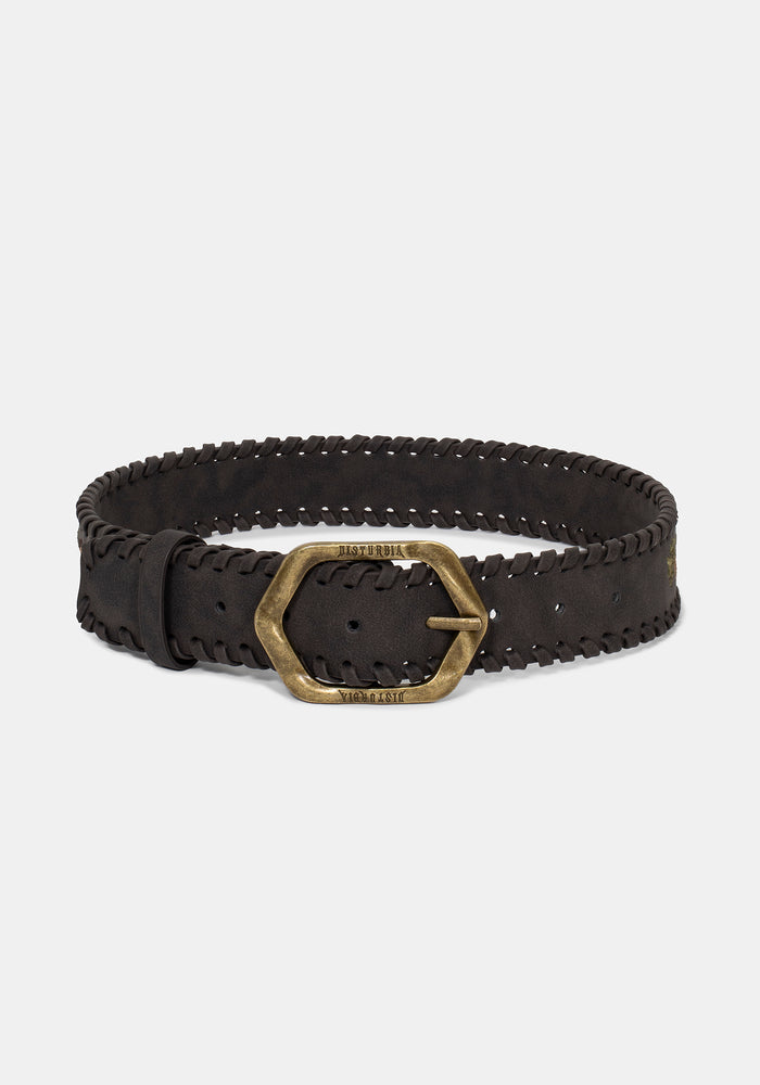Nettle Whipstitch Floral Embroidered Belt