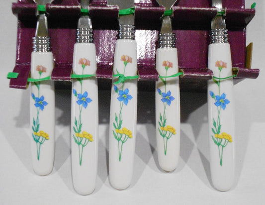 ❤️ NEW 20-pc Corelle MY GARDEN Stainless Steel FLATWARE SET Colorful Spring Floral