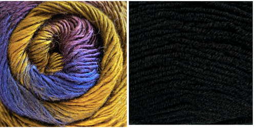 (NEW) BLACK + SPLENDOR - Embossed Fall Pocket Shawl KIT
