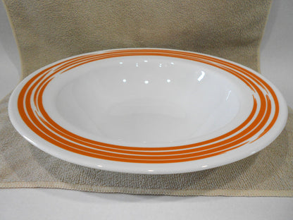 NEW Corelle BRUSHED STROKES 28-oz TANGERINE ORANGE Entree Bowl Pasta Serving