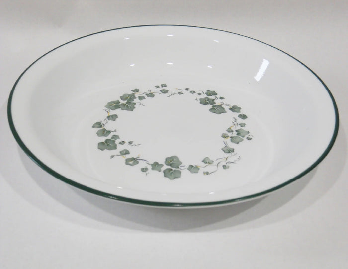 ❤️ NEW Corelle by Corning CALLAWAY Green Ivy 10.25" Deep Dish PIE PLATE Vitrelle Glass