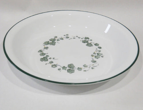 ❤️ NEW Corelle by Corning CALLAWAY Green Ivy 10.25" Deep Dish PIE PLATE Vitrelle Glass