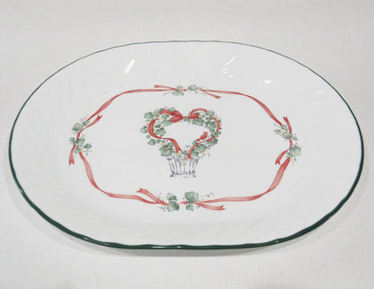 🎀 NEW Corelle CALLAWAY HOLIDAY Christmas SERVING PLATTER Meat Plate Ivy Ribbons