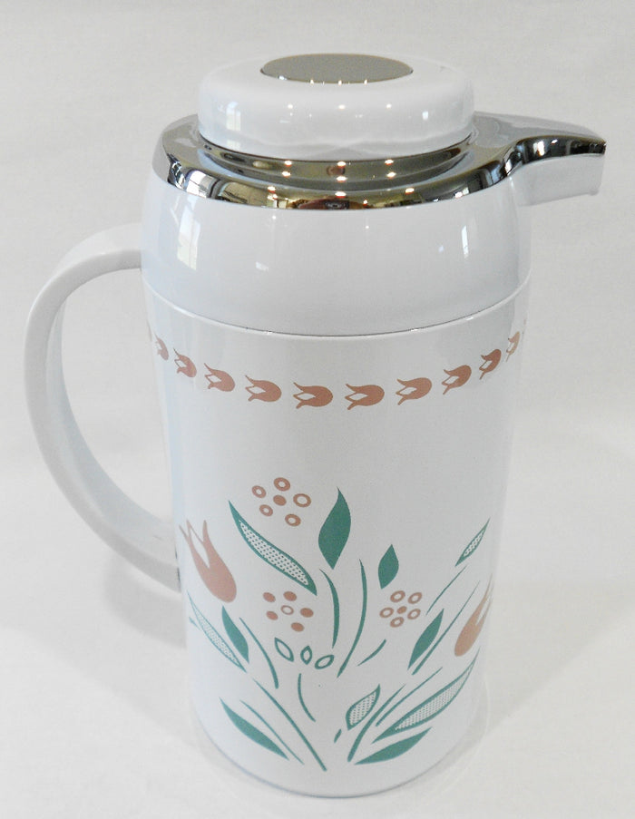 ❤️ NEW Corelle Corning ROSEMARIE 1-Qt Thermal SERVING CARAFE Hot Cold Coffee Tea