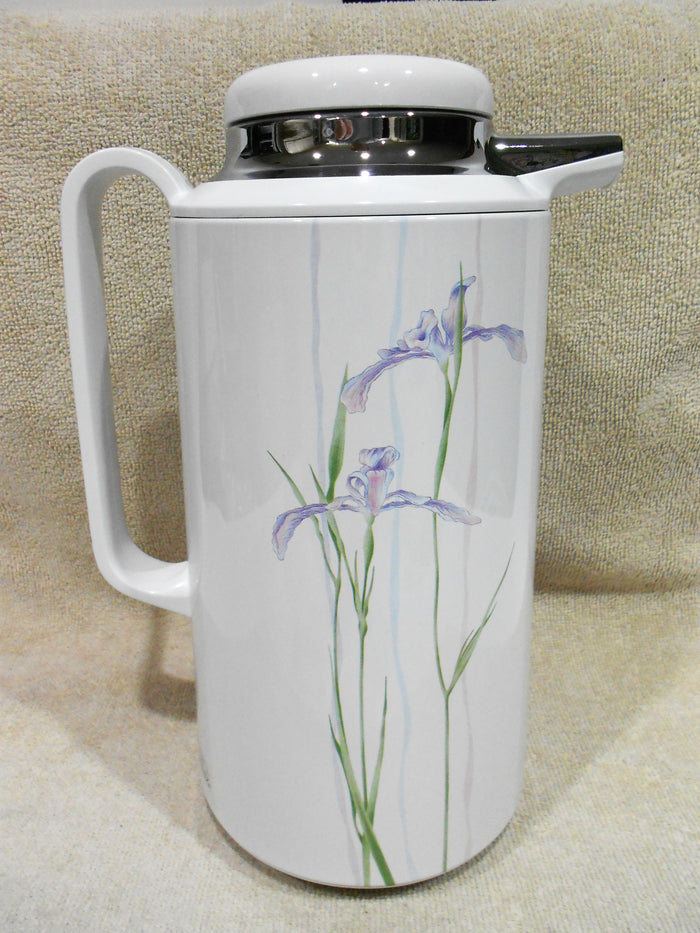 NEW Corelle Corning SHADOW IRIS 1-Qt SERVING CARAFE Thermal Hot Cold Coffee Tea