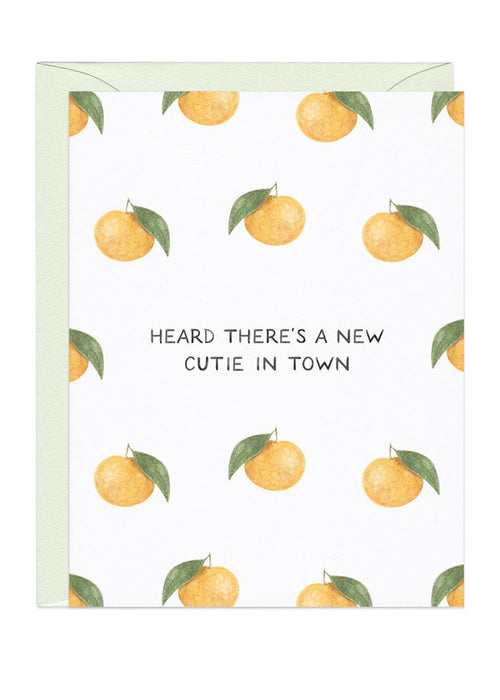 New Cutie In Town Baby Card