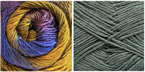 (NEW) DARK GREY + SPLENDOR - Embossed Fall Pocket Shawl KIT
