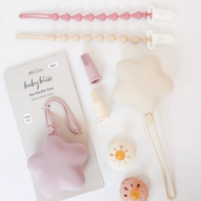 Newborn Gift Set, Baby Shower Gift Basket-Dusty Pink