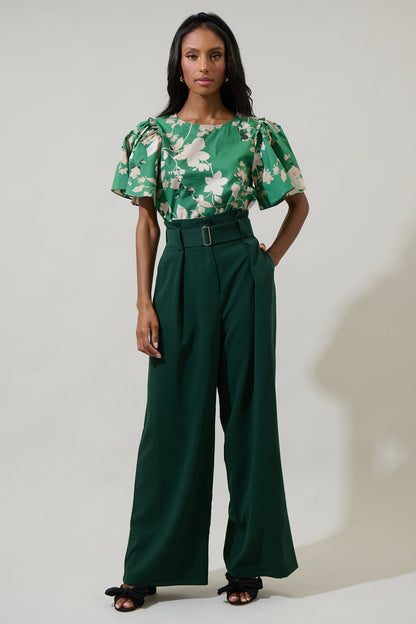 Nora Floral Tune Puff Sleeve Top