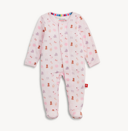 NURSERY NOSTALGIA PINK MAGNETIC FOOTIE