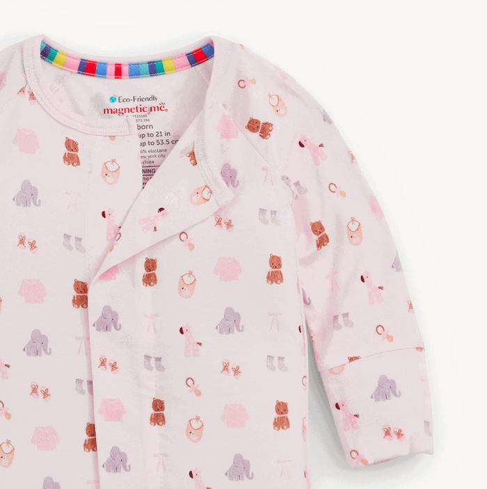 NURSERY NOSTALGIA PINK MAGNETIC FOOTIE