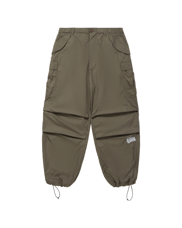 Nylon Wide Cargo Pants