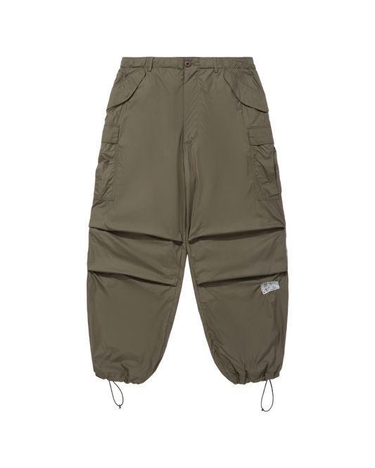 Nylon Wide Cargo Pants