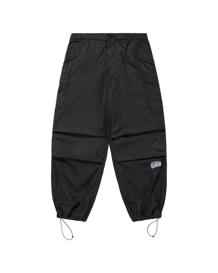 Nylon Wide Cargo Pants