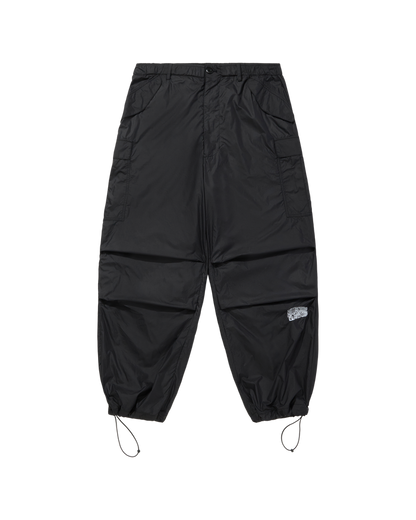 Nylon Wide Cargo Pants