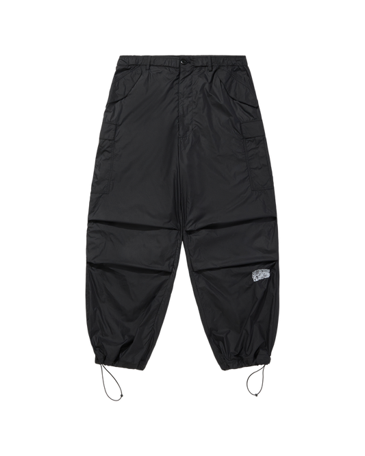 Nylon Wide Cargo Pants