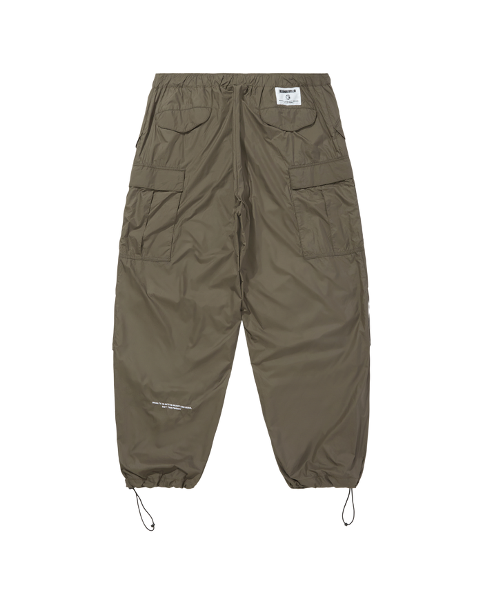 Nylon Wide Cargo Pants