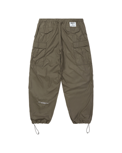 Nylon Wide Cargo Pants