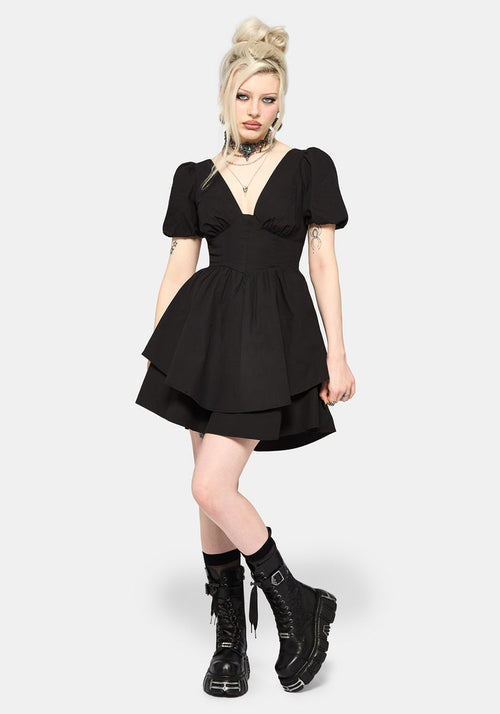Obsidia Lace Up Corset Mini Dress UK 6