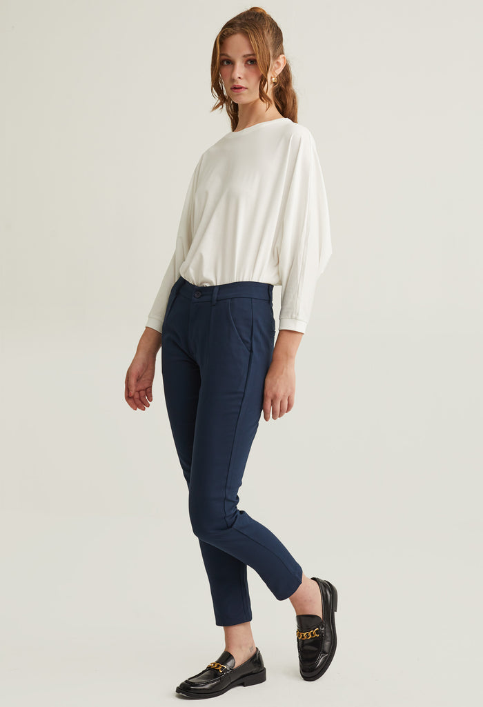 Office Slick Tight Fit Pants