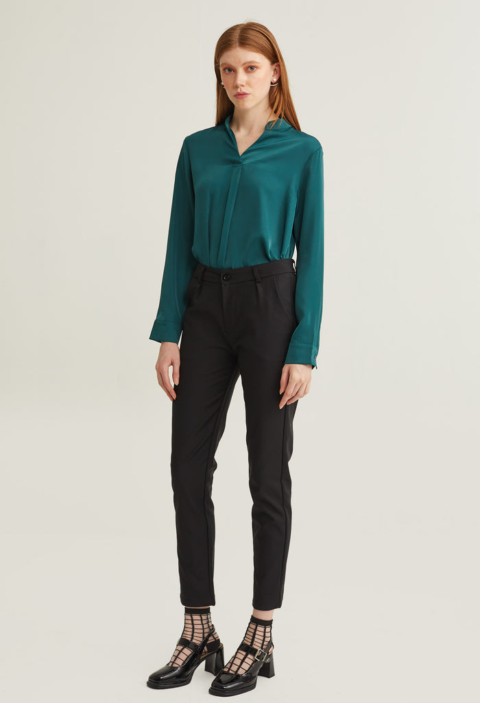 Office Slick Tight Fit Pants