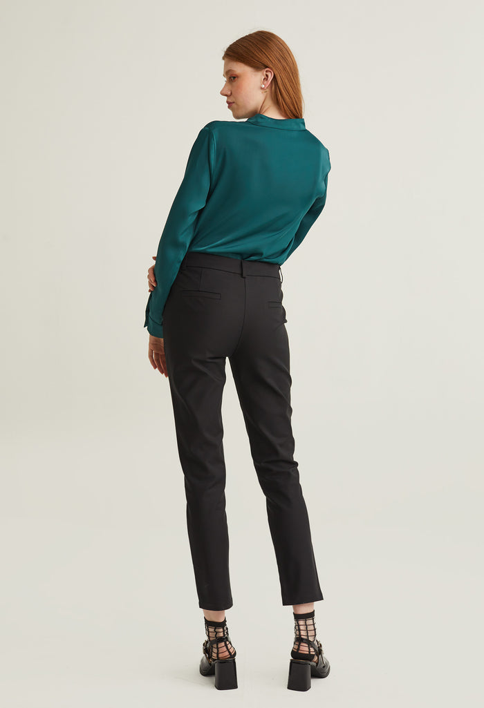 Office Slick Tight Fit Pants