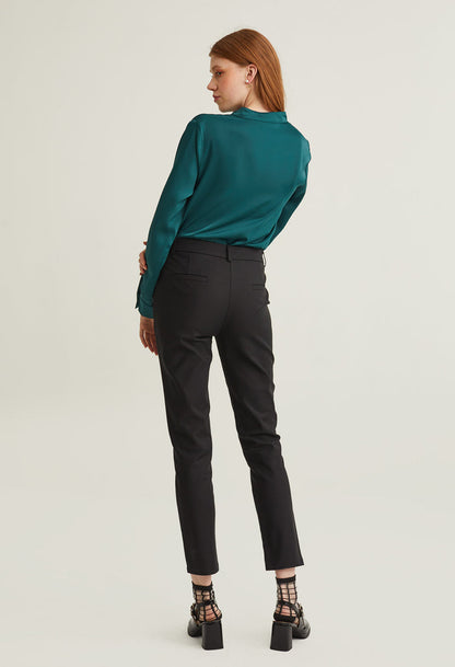 Office Slick Tight Fit Pants