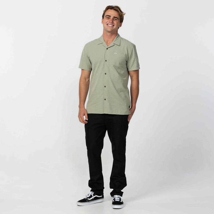 OG Eco Stripe Standard Short Sleeve Shirt - Seaglass