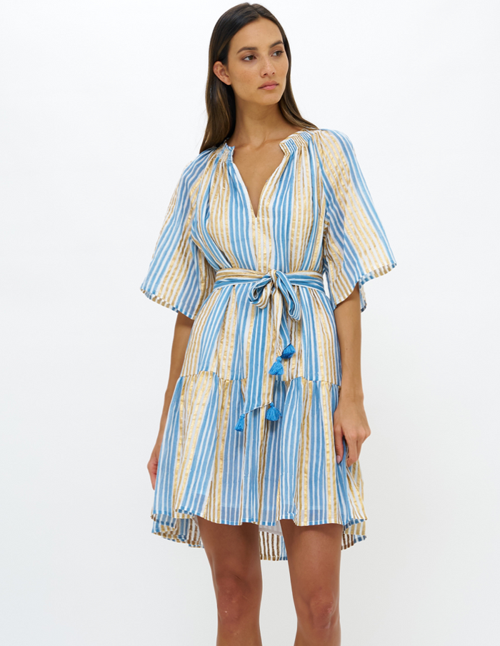 Oliphant Raglan Belted Mini Dress