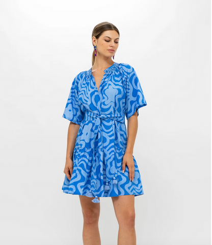 Oliphant Raglan Belted Mini Dress