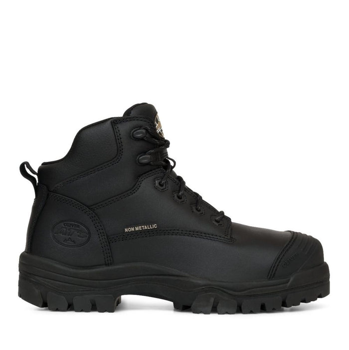 Oliver 130mm Black Zip Sided Hiker Boot 45640Z
