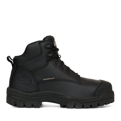 Oliver 130mm Black Zip Sided Hiker Boot 45640Z