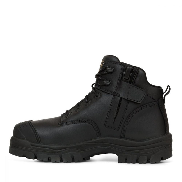 Oliver 130mm Black Zip Sided Hiker Boot 45640Z