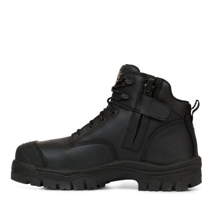Oliver 130mm Black Zip Sided Hiker Boot 45640Z
