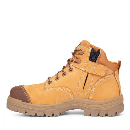 Oliver 130mm Wheat Zip Sided Hiker Boot 45630Z