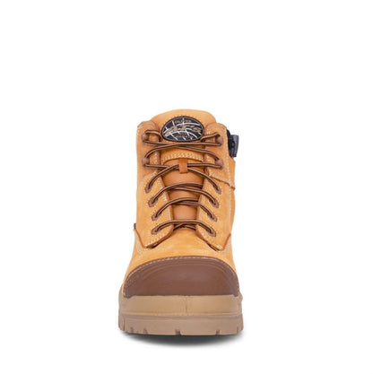 Oliver 130mm Wheat Zip Sided Hiker Boot 45630Z