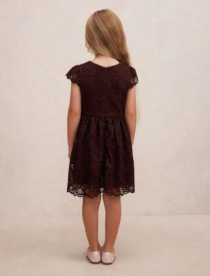 Opal Girls Lace Cap Sleeve Dress Forever New