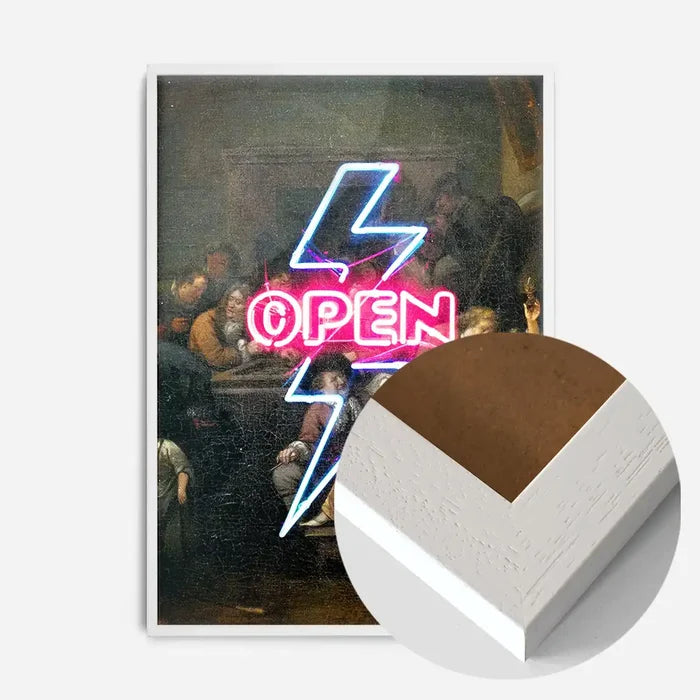 21x30cm | 8¼ x 11¾in / White Wood Frame