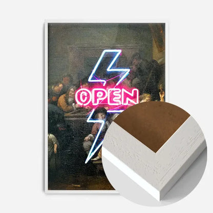 21x30cm | 8¼ x 11¾in / White Wood Frame