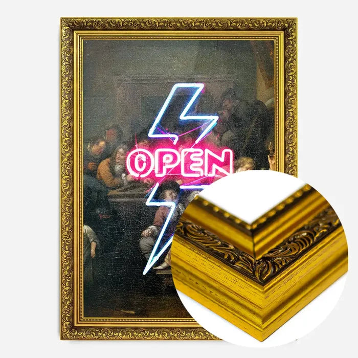 21x30cm | 8¼ x 11¾in / Gold Ornate Frame