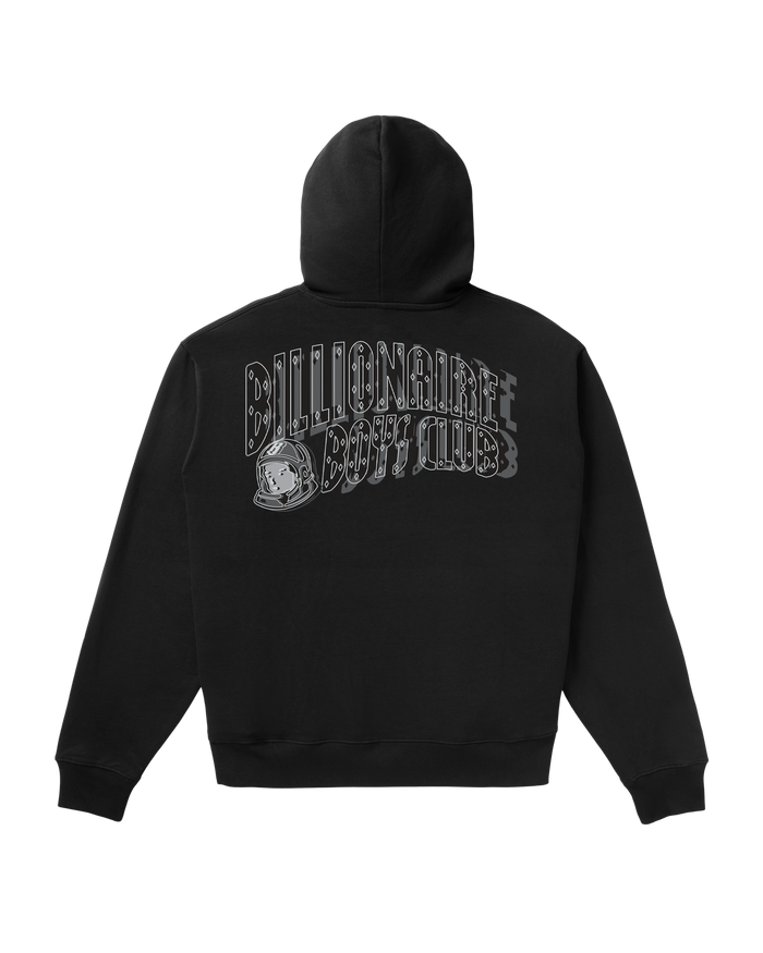 Outline Curve Logo Hoodie