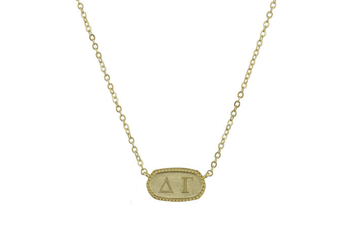 Oval Necklace - Hannah's Closet - The Official Boutique for Delta Gamma