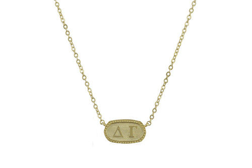 Oval Necklace - Hannah's Closet - The Official Boutique for Delta Gamma