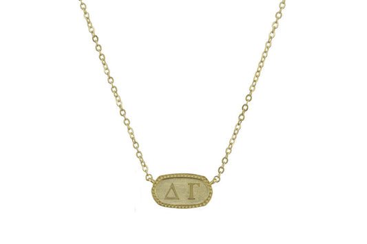 Oval Necklace - Hannah's Closet - The Official Boutique for Delta Gamma