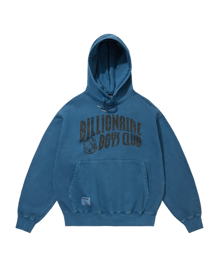 Overdyed Hoodie Arch Logo