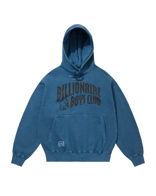 Overdyed Hoodie Arch Logo