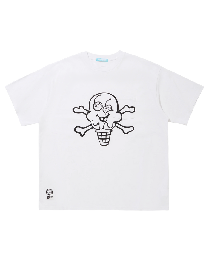 Overdyed Pocket T-Shirt Cone And Bone