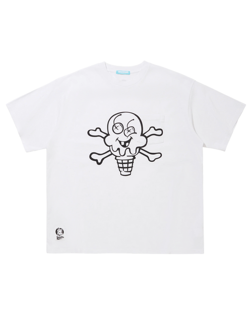 Overdyed Pocket T-Shirt Cone And Bone